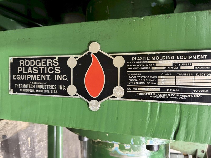 200 TON RODGERS MODEL MD200-4835 CUSHION BED 4 POST HYDRAULIC PRESS, 24" STROKE: YOBRO #25696