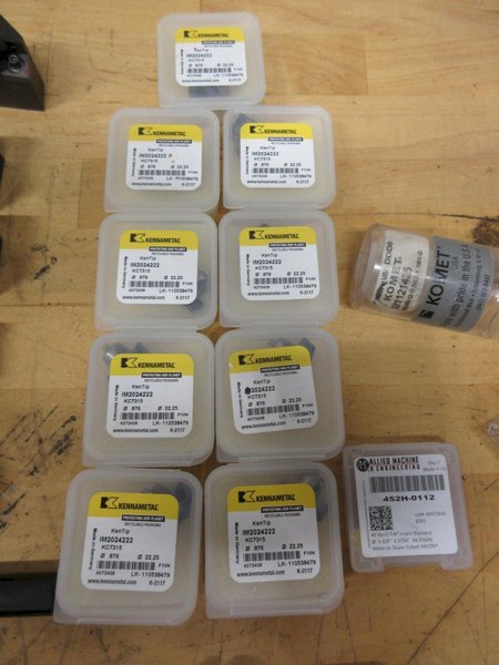 Kennametal Tool Holders Boring and Facing, Kennametal Kentip Carbide Drill Inserts, Komet 3/4" Shank .562" Diameter Insert Drill ***New In Boxes***- Auction Item