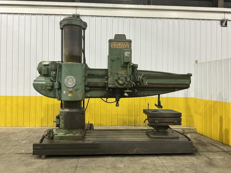 8' X 19" CINCINNATI BICKFORD RADIAL DRILL: STOCK #18554