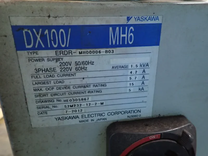 YASKAWA MOTOMAN ROBOT  -  MH6