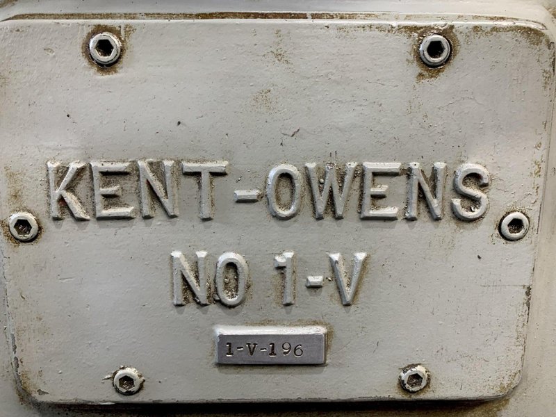 Kent-Owens Model 1-V Horizontal Milling Machine