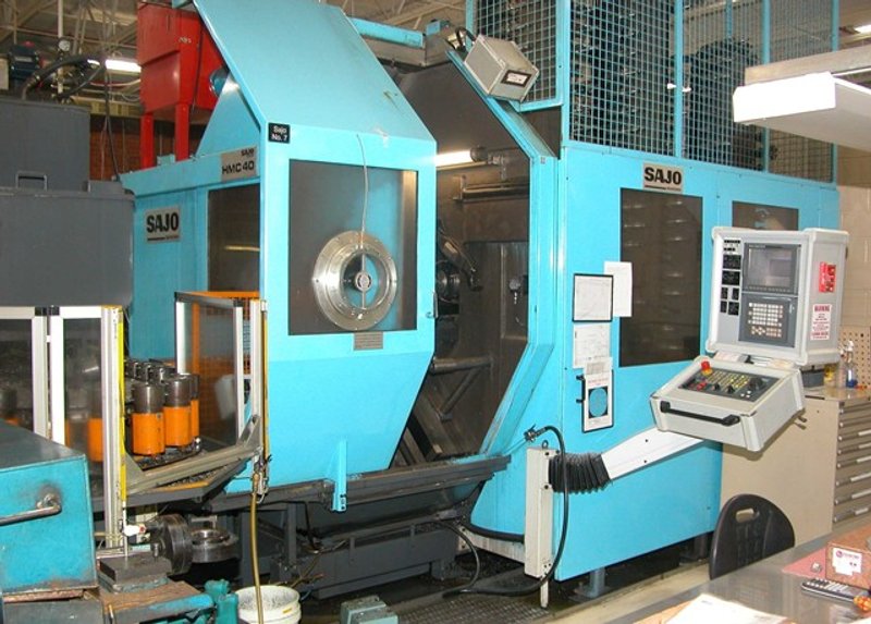 SAJO Model HMC40 Full 5-Axis Horizontal Machining Center, S/N 400361.  