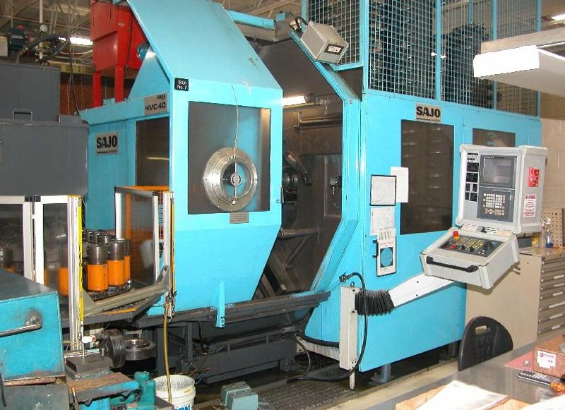 SAJO Model HMC40 Full 5-Axis Horizontal Machining Center, S/N 400361.  