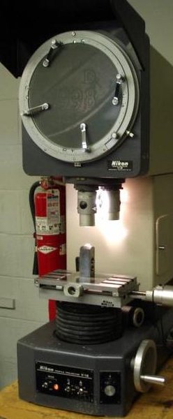 12&quot; NIKON Model V12 Vertical Beam Bench Top Optical Comparator, S/N 72046, New 1982.