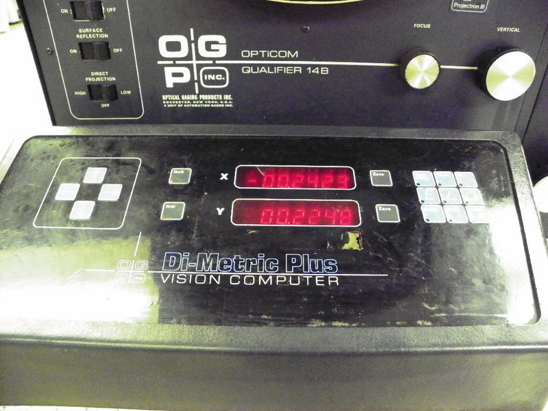 14&quot; OGP (OPTICAL GAGING PRODUCTS) OQ-14B Bench Top Optical Comparator, S/N OQB14469.  Availability Pending.