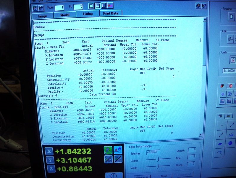 OGP Flare Smartscope Video Measuring Machine, S/N SVR1335, New January 2001. 