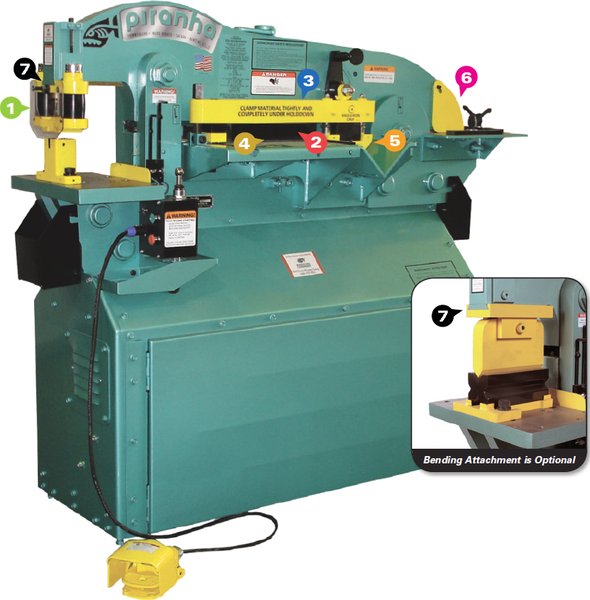 NEW PIRANHA P65 HYDRAULIC IRONWORKER