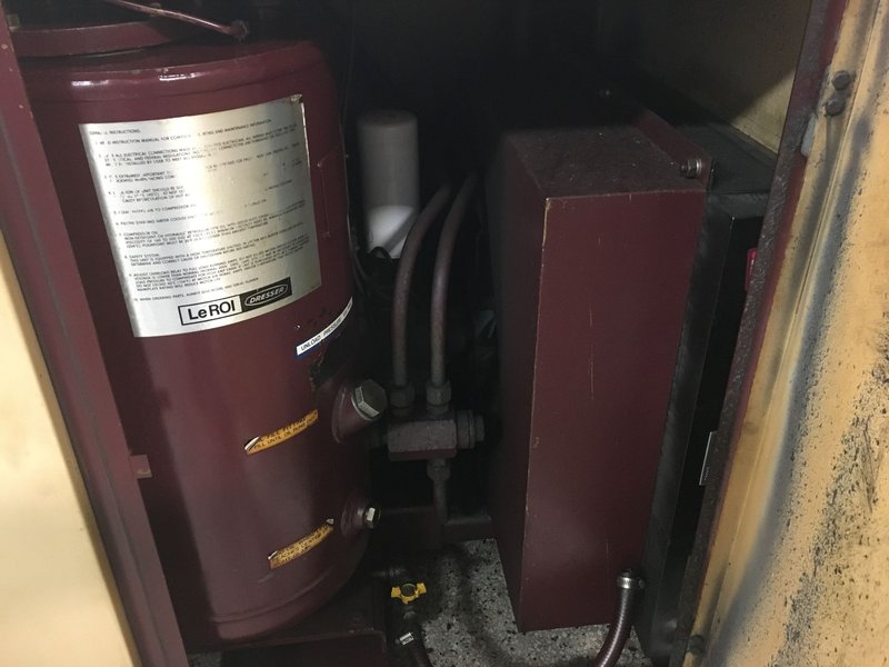 LeRoi Model W50SS 50 HP Rotary Screw Air Compressor, S/N 4166X10, New 1986. 