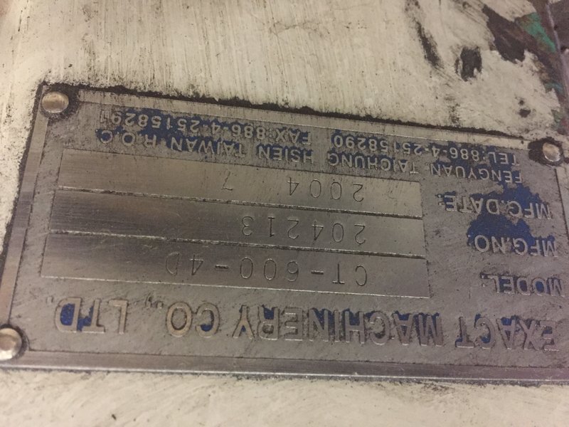 23.6&quot; x 23.6&quot; Exact Machinery Model CT-600-4D Horizontal 90 Degree Locking Indexing Table