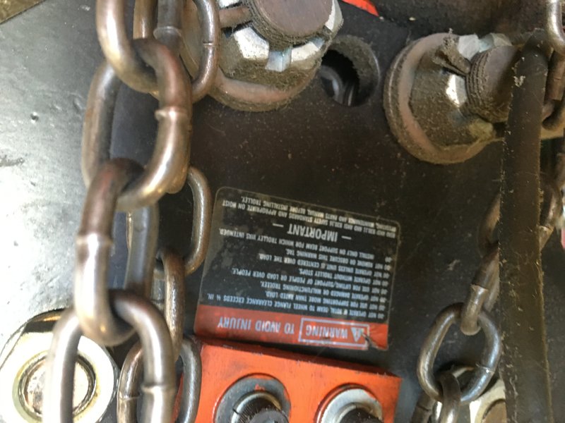 CM Lodestar Model "L" 1 ton electric hoist 