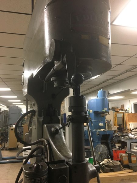 30&quot; Edlund 2F-15 Single Spindle Box Column Variable Speed Drill Press with tapping S/N 297, New 1950s. 