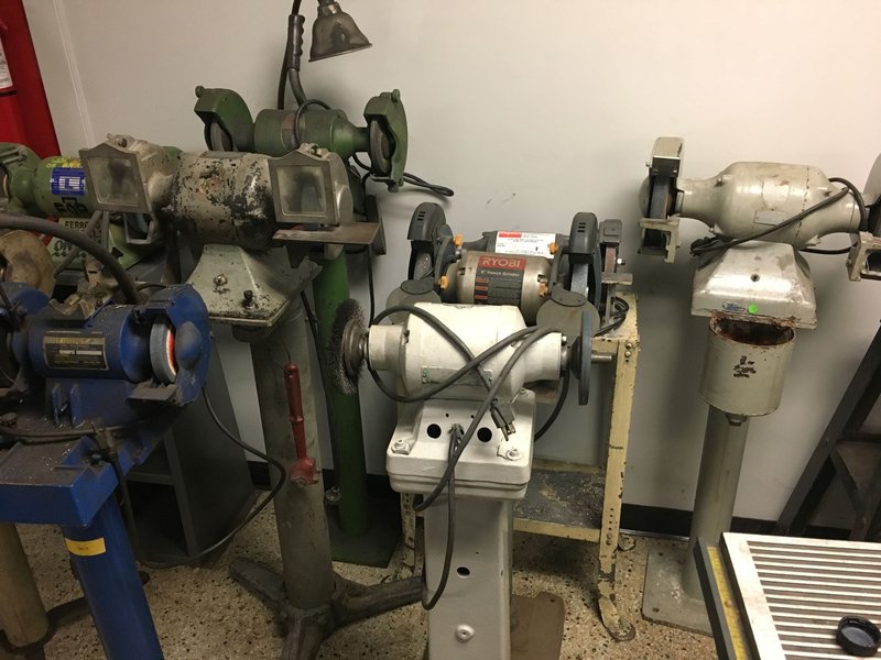 Assorted DE Pedestal and Bench Grinders - pricing varies from $50 to 200 each. 