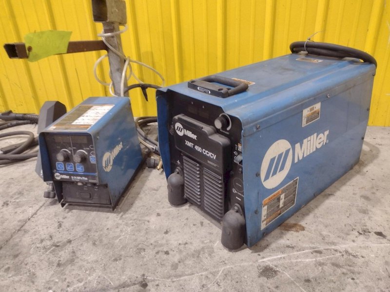 MILLER XMT450 CC CV WELDER W/ FEEDER: STOCK #23484
