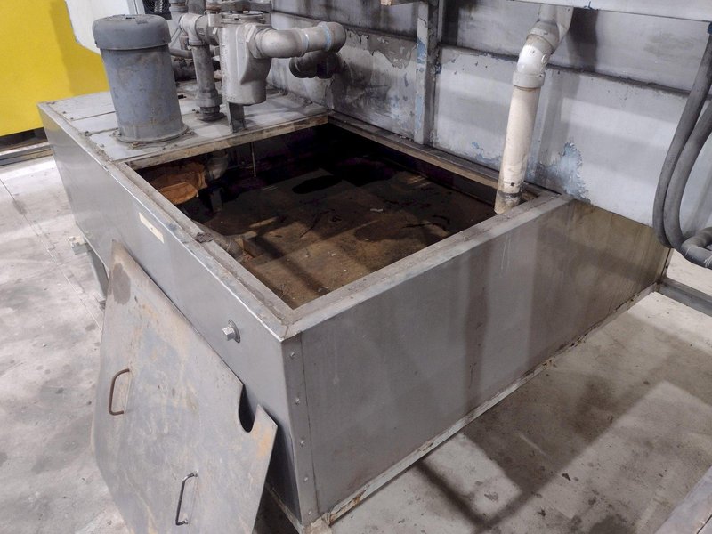 17034: 3 STAGE X 12&quot; WIDE FLO-MATIC MODEL #C20-2-1BELT CONVEYOR STAINLESS STEEL HEATED PARTS WASHER: STOCK #17034