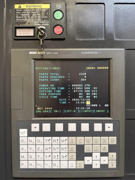 Mori Seiki DuraVertical 5080 CNC Vertical Machining Center – 10,000 RPM Mill