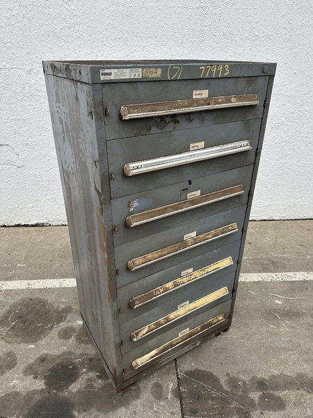 7 DRAWER 30" X 27-1/2" X 59" VIDMAR CABINET: STOCK #77993