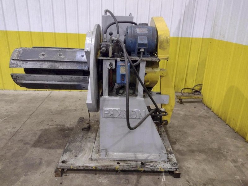 26" PAXSON MOTORIZED COIL REEL UNCOILER. STOCK # 0434826