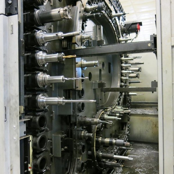 Mori Seiki NH-6300DCG II CNC HMC, 8000 rpm, 10 Pallet Pool, 24.8"x24.8" Pallets, 1-Degree, MSX 701 CNC Control, CAT 50, Cool Thru, 120 ATC, Probe, 50 HP,  (Cut Time:11608) (New 2011)