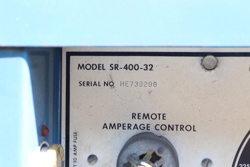 400 AMP MILLER MODEL SR-400-32 DIRECT CURRENT WELDING POWER SOURCE WELDER: STOCK #10303