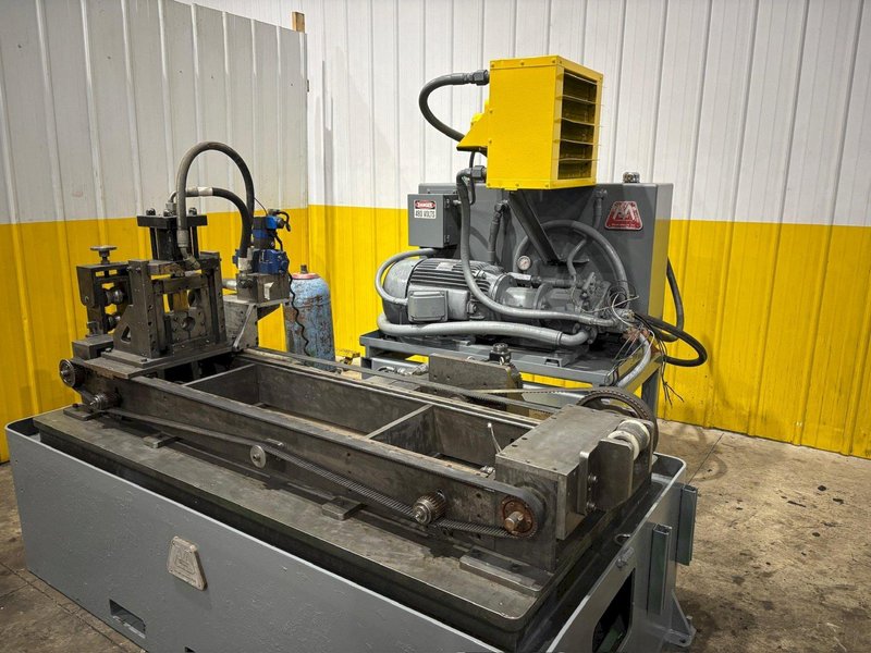 AMERICAN SERVO DRIVEN HYDRAULIC FLYING CUTOFF SHEAR WITH AMS CONTROLS: STOCK #18161