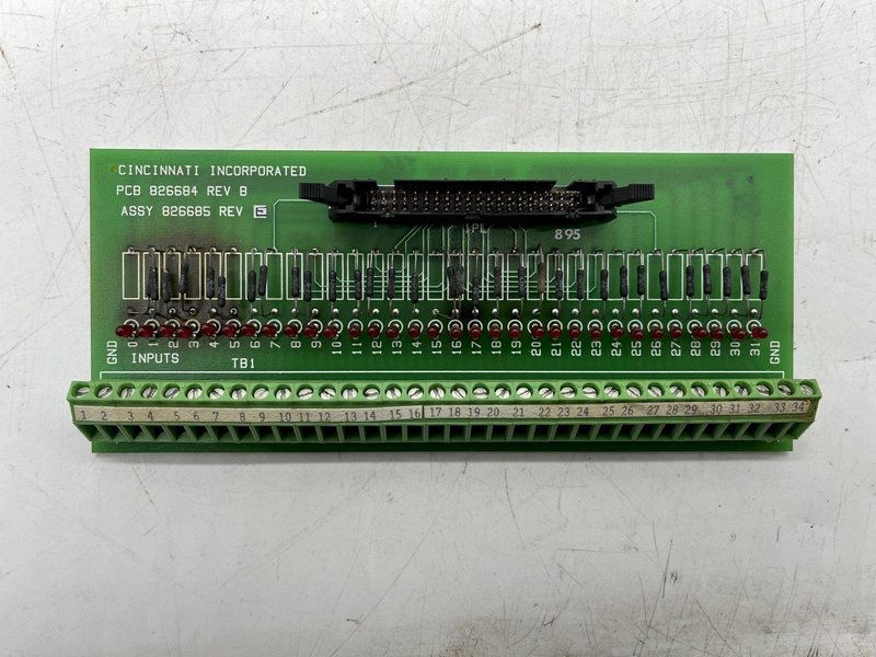 PCB 826684 REV B CINCINNATI INC ASSY REV E STOCK #16116