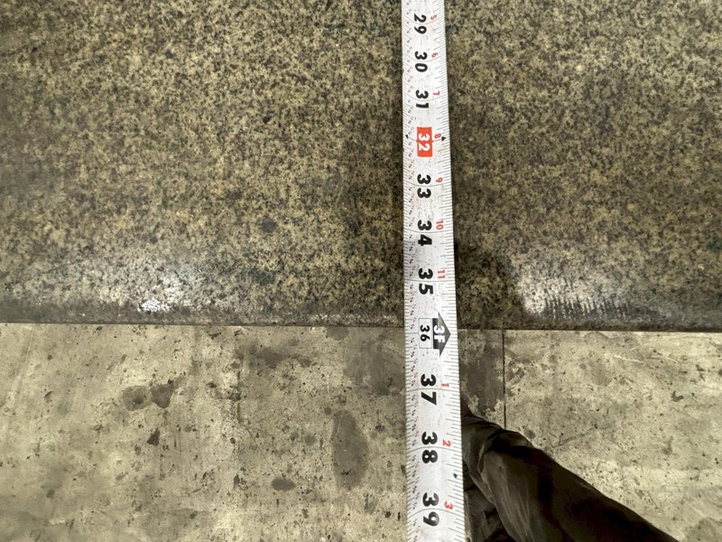 36&quot; X 72&quot; MITUTOYO GRAPLATE GRADE A GRANITE TABLE: STOCK #21261