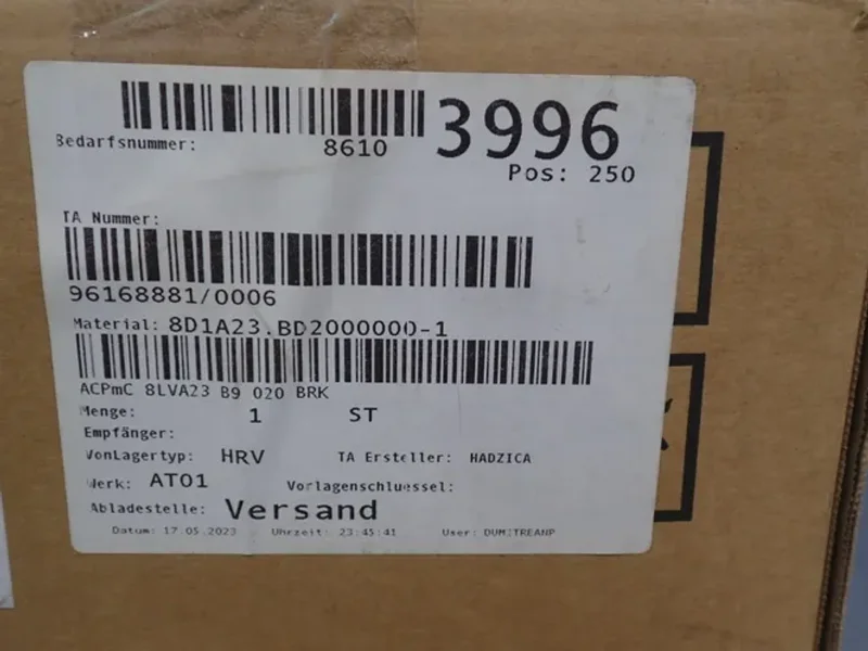 B&amp;R INDUSTRIAL AUTOMATION SERVO MOTOR  -  8D1A23.BD2000000-1