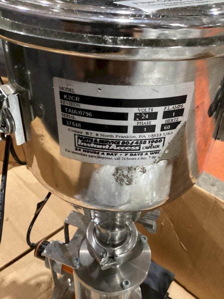 CONAIR K2CR K-Loader Vacuum Receiver w/ Universal Terminal Box USED