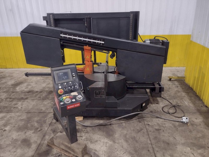 16&quot; X 28&quot; COSEN MODEL #SH-710LDM HORIZONTAL 60° MITERING BAND SAW: STOCK #23643
