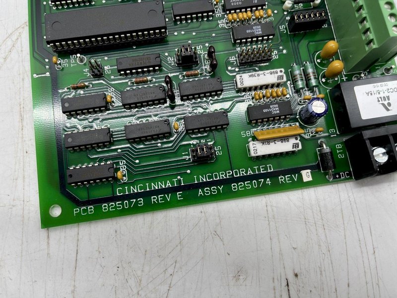 PCB 825073 REV E CINCINNATI INC ASSY 825074 REV G STOCK #15938