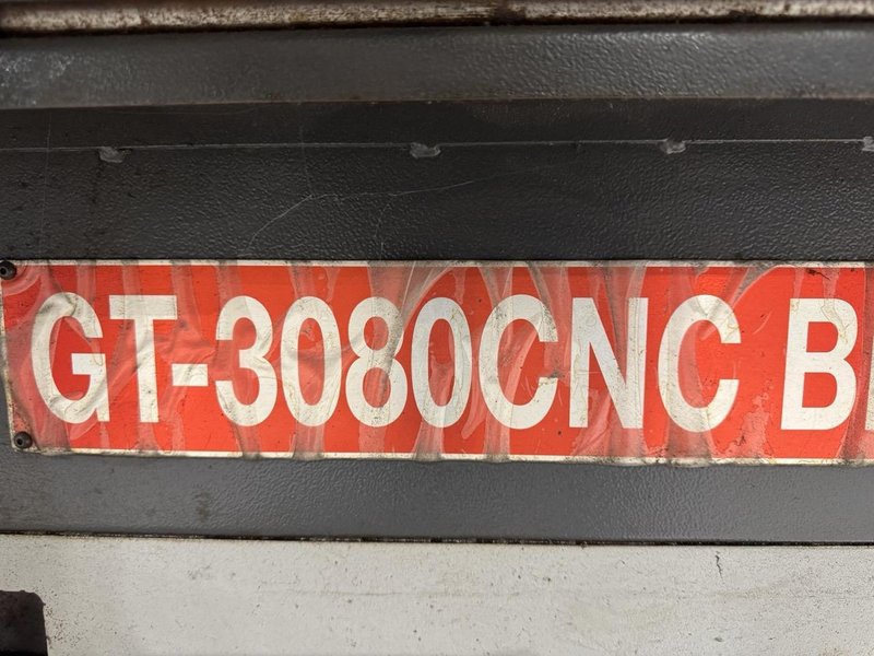 Ganesh GT-3080 BB CNC Lathe, 2015 – 10″ Big Bore, Programmable Tailstock, Chip Conveyor, Steady Rest