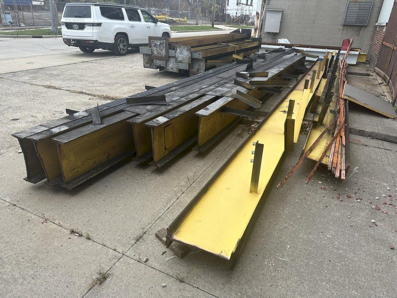 3 TON X 14' WIDE X 130' LONG MPH / BUDGIT OVERHEAD FREE STANDING CRANE SYSTEM: STOCK #20675