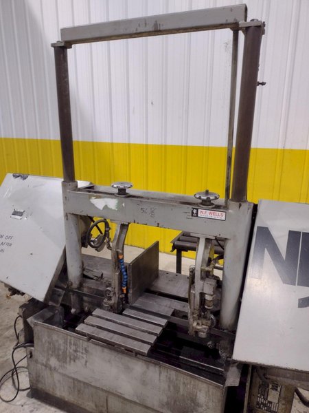 15" X 17" WF WELLS MODEL #F-15 TWIN POST HORIZONTAL BANDSAW: STOCK #22132