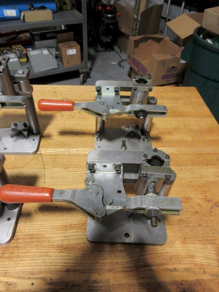 Round Stock Clamping Fixtures w/ De-sta-co Clamps- Auction Item