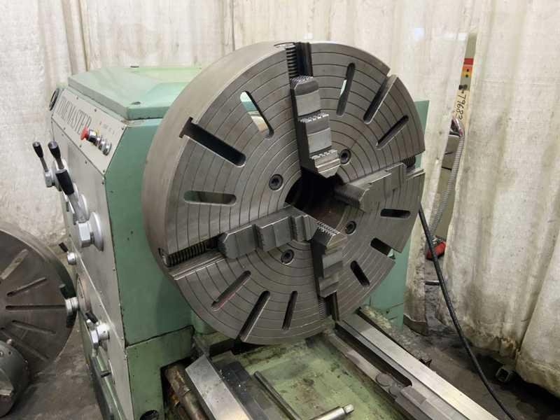 32/36" x 120" TIMEMASTER GAP BED ENGINE LATHE, 4" SPINDLE HOLE: STOCK #23757