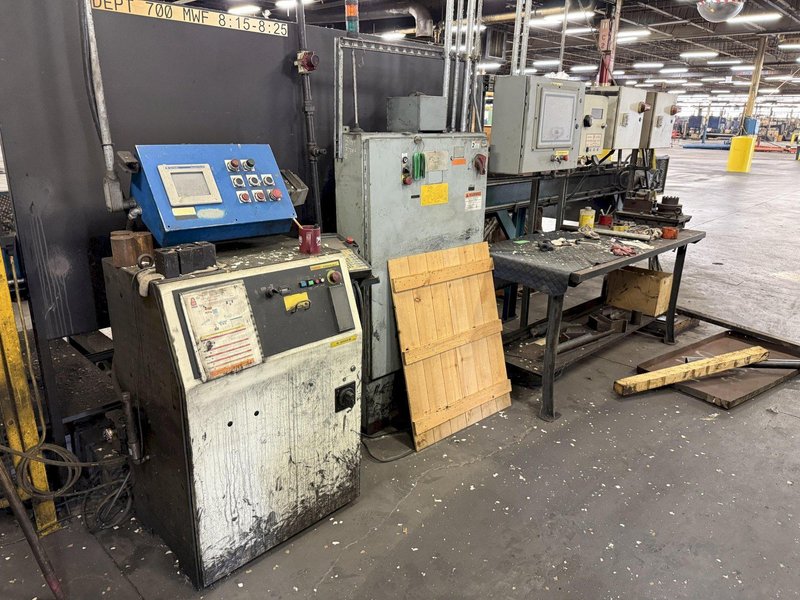 1600 TON AJAX FORGING PRESS CELL WITH INDUCTION UNIT AND ROBOT, 12" STROKE: YOBRO #24242