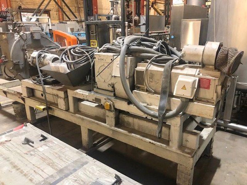 8&quot; BUSS HOT MELT SINGLE-SCREW EXTRUDER AND PELLETIZING SYSTEM. STOCK # 0363624