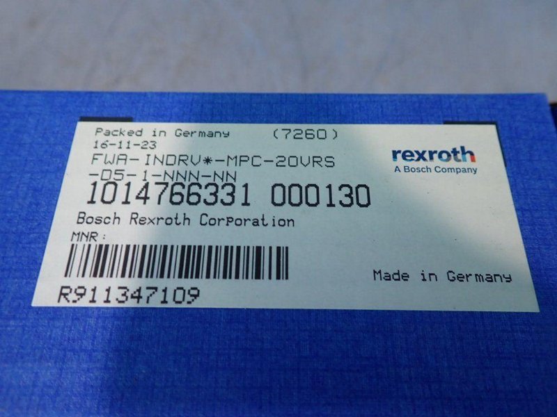 REXROTH CONTROL UNIT   -  R911340360