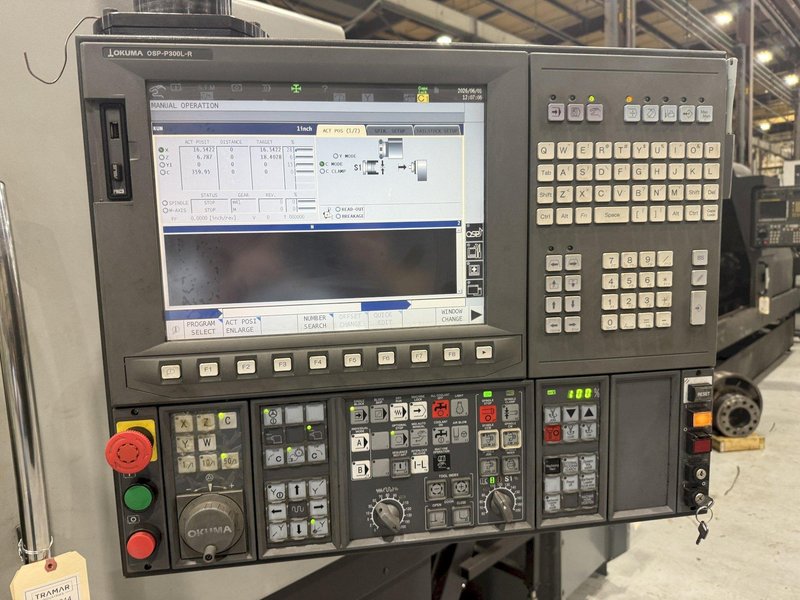 Used 2014 Okuma Genos L300E-MY CNC Lathe For Sale