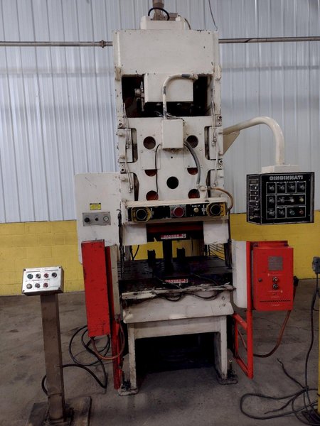 110 TON CINCINNATI MODEL #110 OBS HYDRAULIC C-FRAME PRESS, 10&quot; STROKE: STOCK 15962