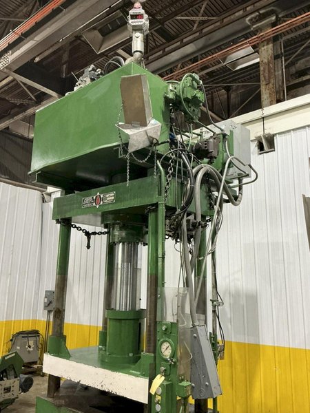 200 TON RODGERS MODEL MD200-4835 CUSHION BED 4 POST HYDRAULIC PRESS, 24" STROKE: YOBRO #25696