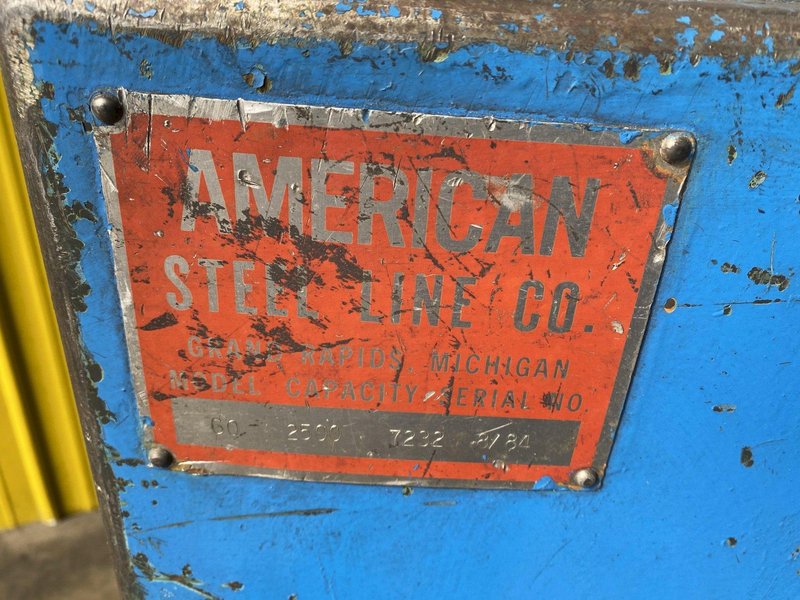 2500 LB X 20&quot; AMERICAN MODEL #60 PULL OFF COIL REEL UNCOILER: STOCK 16591