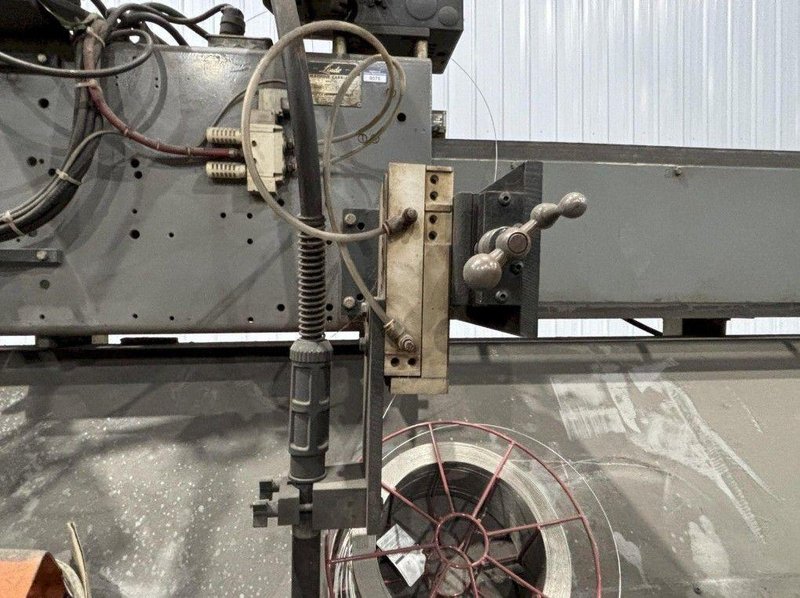 144″ GOURAN /LINDE SEAM WELDER WITH MILLER INVISION #456P POWER USED
