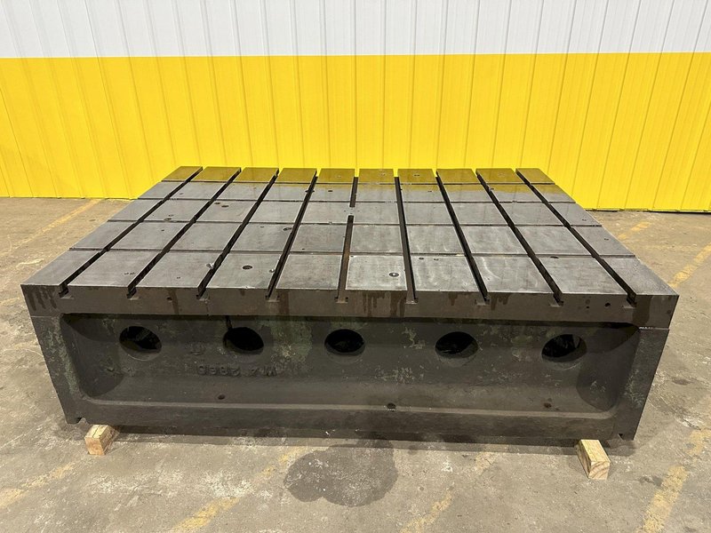 60&quot; X 84&quot; X 24&quot; T-SLOTTED LAYOUT RISER TABLE / FLOOR PLATE: STOCK #19729