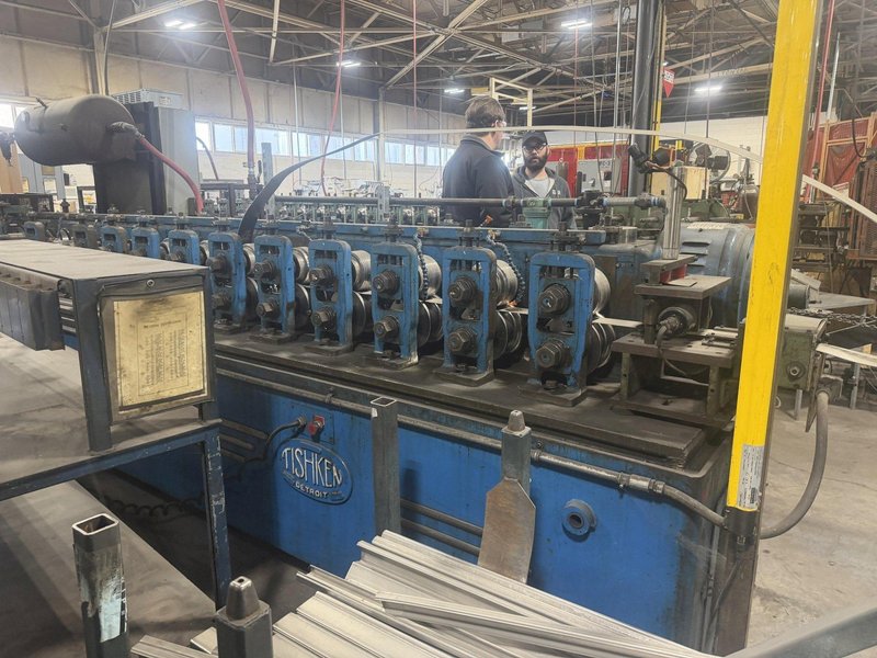 14 STAND X 2” TISHKEN MODEL #14-MW-2 ROLLFORMER 8" ROLL SPACE: YOBRO #24861