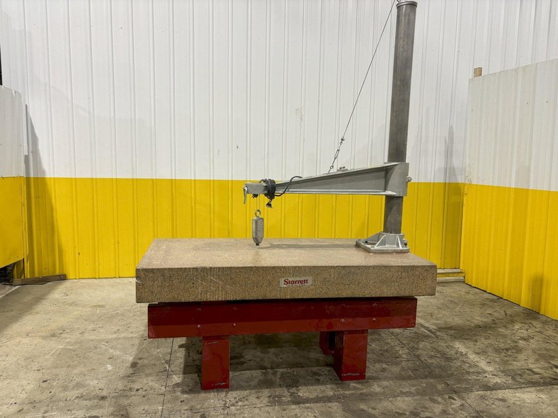 72&quot; X 36&quot; X 8&quot; STARRETT GRADE B GRANITE SURFACE INSPECTION PLATE: STOCK #22037