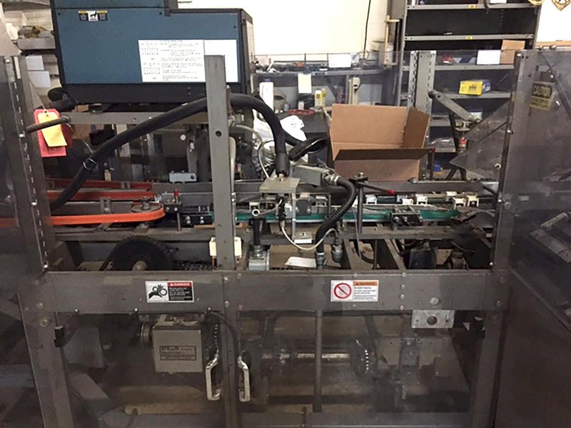 Thiele 60 Series Cartoner with Hot Glue and Automatic Barrel Cam loader