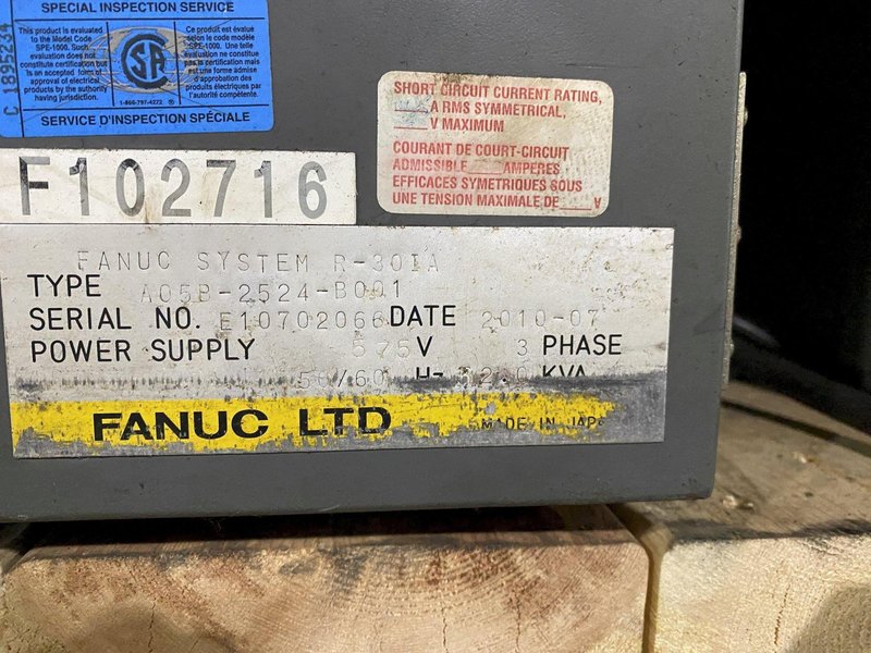 FANUC – ArcMate 100iC/6L w/ R-30iA Controls PARTS ONLY