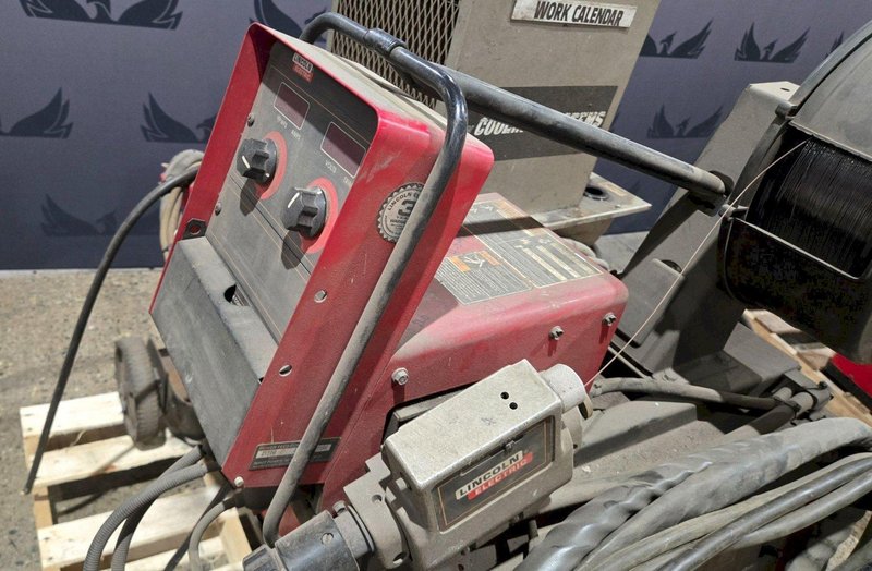 Lincoln Electric PowerWave 455M w/ Controls, Wire Feeder and Cooler USED