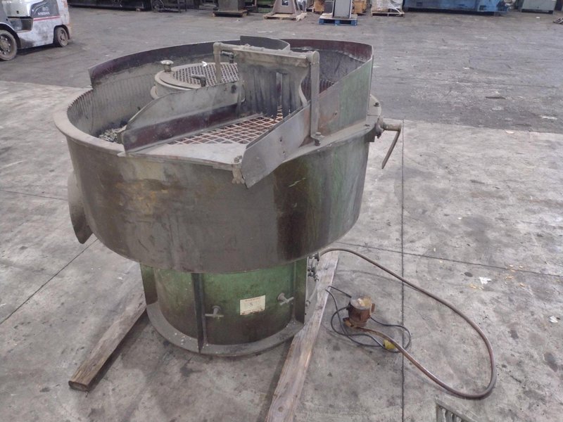 7 CUBIC FOOT X 48&quot; SWECO MODEL #FMD7LR VIBRATORY BOWL PARTS FINISHER: STOCK #23140